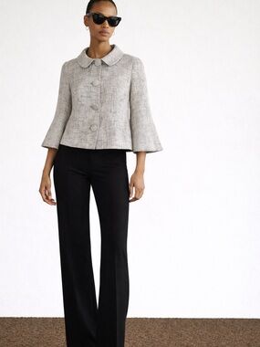 Theory A-Line Jacket | Wool Blend | 3/4 Sleeve | Size Small
